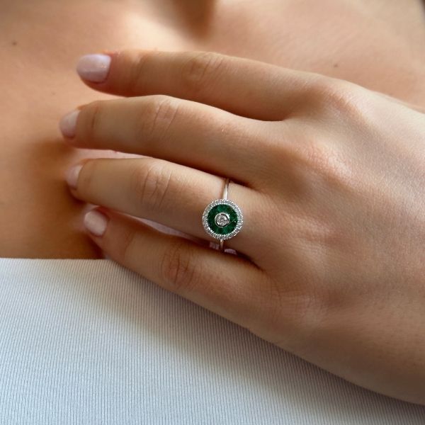 emerald diamond ring