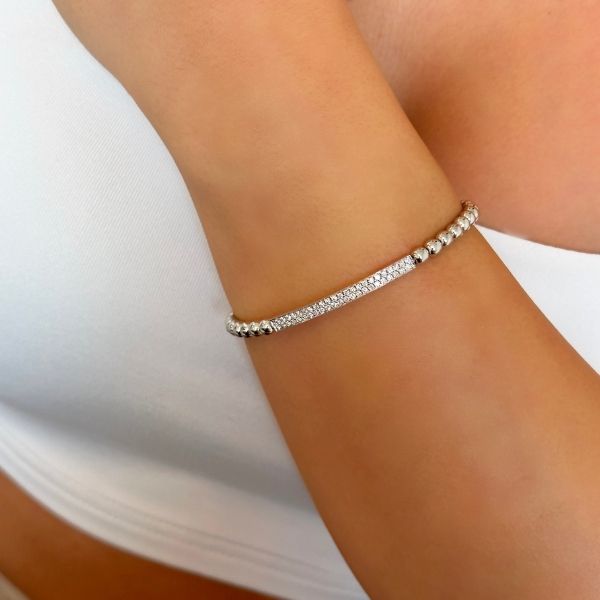 white gold diamond bracelet