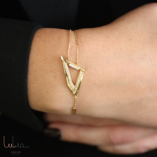 geometric glamour bracelet