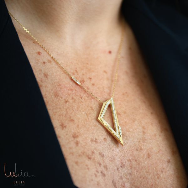 geometric glamour necklace